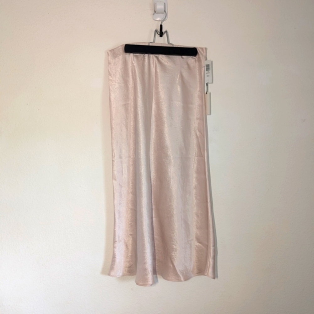 Aritzia Midi Slip Skirt in Denude